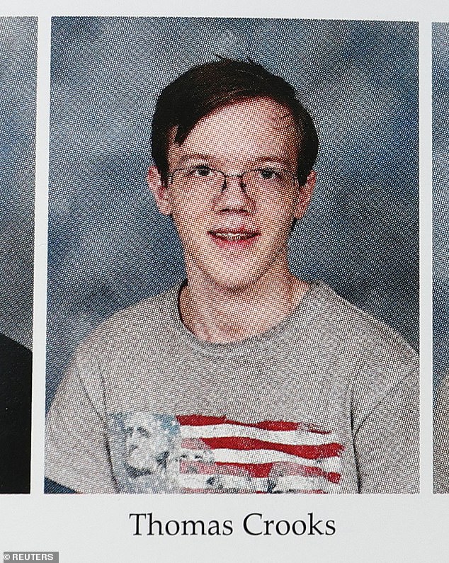 A photo of Crooks from his yearbook