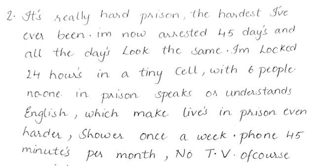 Hayut described prison as the hardest situation he had ever been in sharing a tiny cell with six inmates