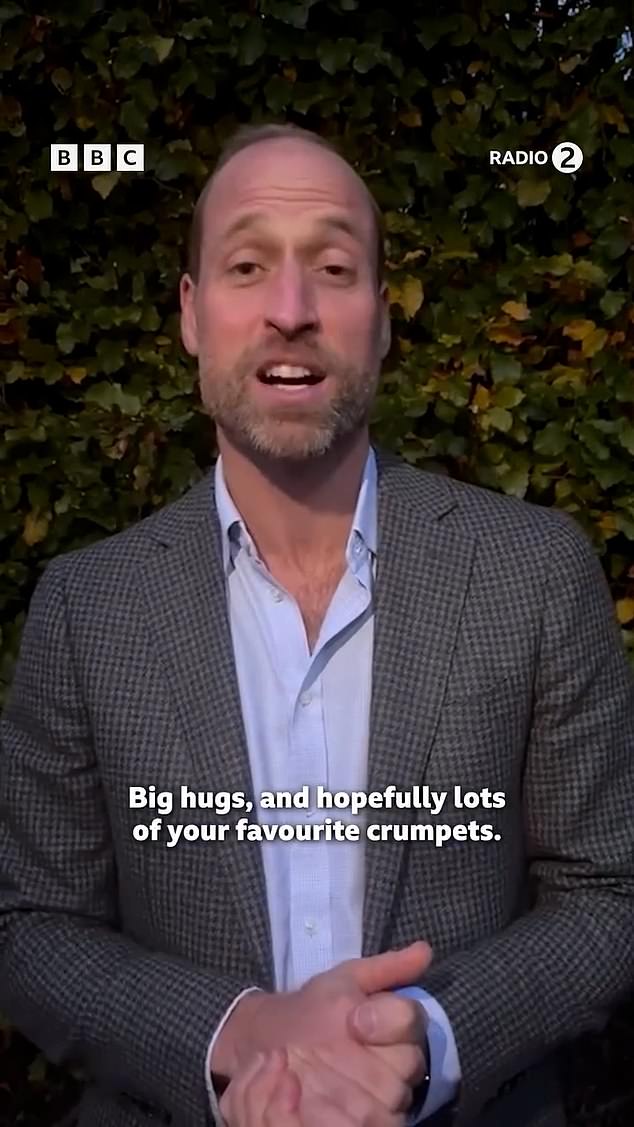 Prince William, who was in Cornwall yesterday, has sent a message to Sara urging her to push on and his hope she will be rewarded with hugs and crumpets at the end of her five days of running