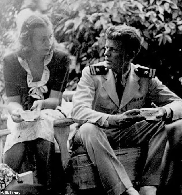 When he and Jackie first met in 1951, at a dinner party in Washington DC, 33-year-old Jack was still regretting the end of a relationship ten years earlier with Inga Arvad, pictured, the first love of his life