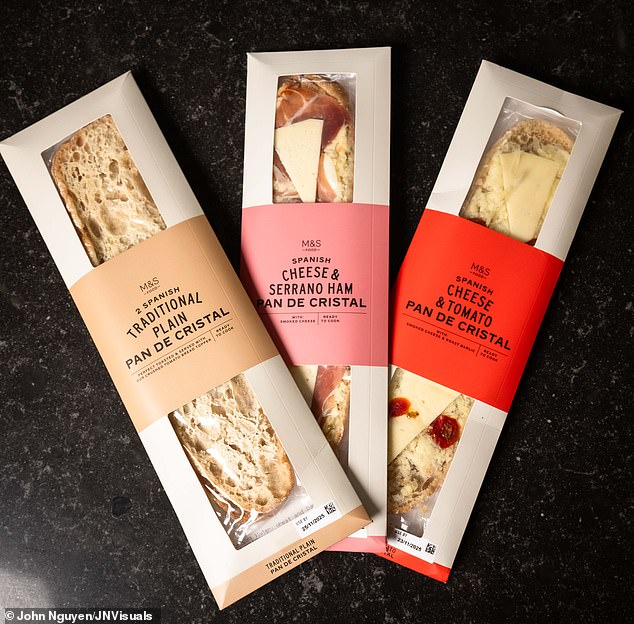 Each packet ¿ priced from £4 up to £4.50, depending on location ¿ contains just two 40cm-long slices of plain bread, weighing around 90g each