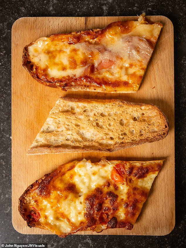 The bread is made in Spain, by traditional bakers, and uses two types of flour ¿ wheat flour and malted barley flour ¿ as well as water, yeast, salt, extra-virgin olive oil and gluten