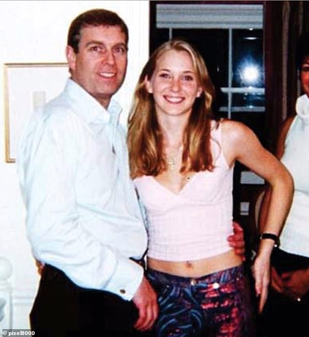 Revealing correspondence shows that Mandelson took relationship advice from the paedophile and urged him to steer clear of Andrew. Pictured: The infamous photograph of the former Duke of York with Virginia Giuffre taken in 2001