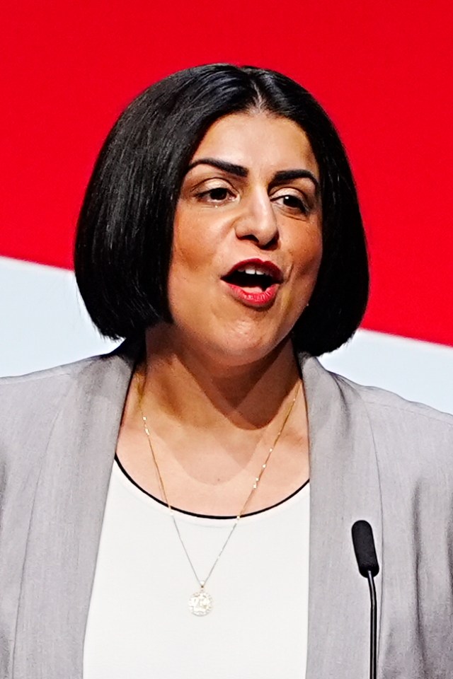 Home Secretary Shabana Mahmood speaking at the Labour Party Conference.
