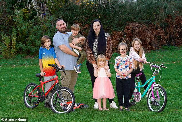 Under the expected lifting of the two-child benefit cap, five-child families such as the Whites could be as much as £10,000 a year better off