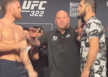 Dana White SEPARATES Islam Makhachev & Jack Della Maddalena again in INTENSE final UFC 322 face off before huge MSG bout
