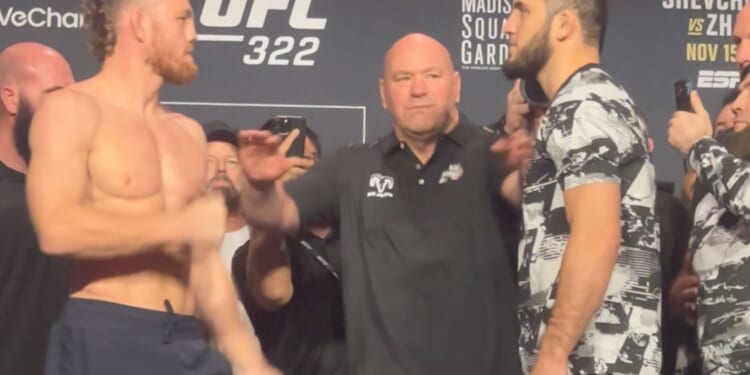 Dana White SEPARATES Islam Makhachev & Jack Della Maddalena again in INTENSE final UFC 322 face off before huge MSG bout