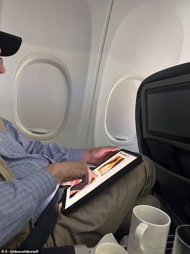 Sherman said he had not been viewing pornographic content and insisted he was on the 'For you' page on X