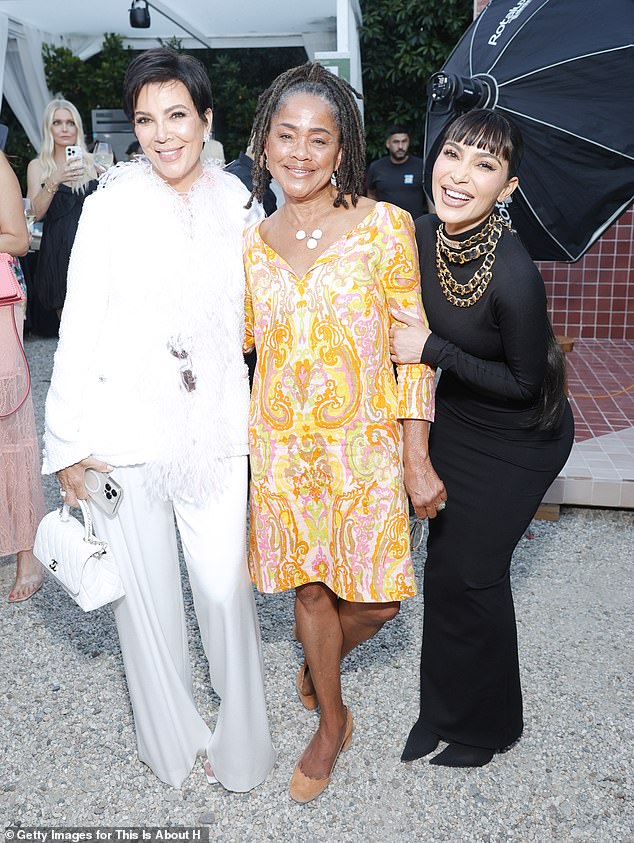 Kris Jenner, Doria Ragland and Kim Kardashian attend the This Is About Humanity's fifth anniversary event
