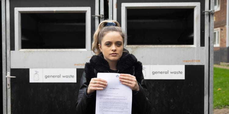 Nurse fined £1,000 for 'fly-tipping' after leaving envelope on top of rubbish next to overflowing bin