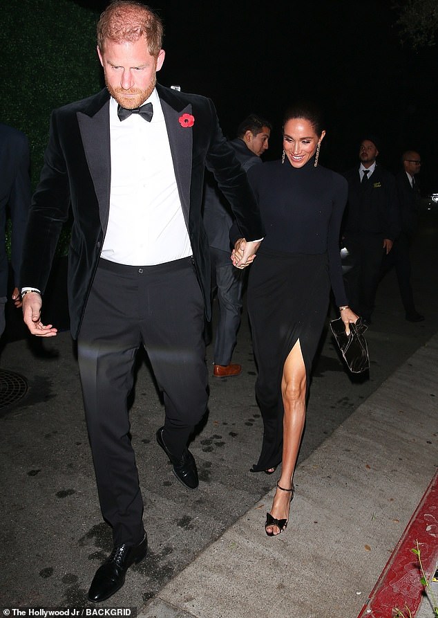 The night before Harry and Meghan were among the A-listers to attend Kris Jenner's 70th birthday bash