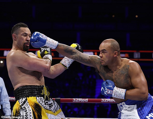 Parker lost the fight to Fabio Wardley (R) on October 25, the day he tested positive for cocaine