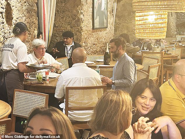 Pictured: Rachel Kyte (left, inset) enjoying drinks and dinner with colleagues. Questions have been raised about the relevance of this year¿s summit, with US President Donald Trump missing it along with the leaders of China and India ¿ two of the most polluting countries in the world