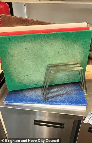 Other pictures showed tired chopping boards