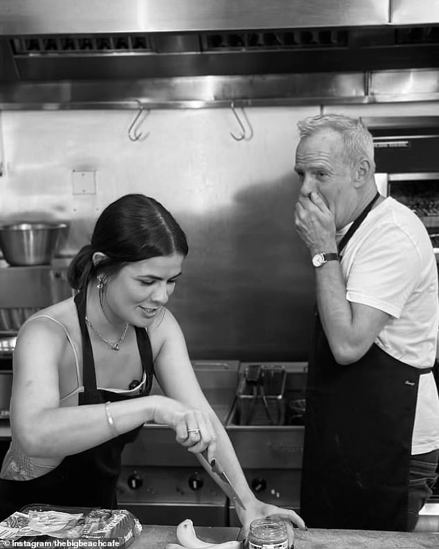 The DJ - real name Norman Cook - has owned the lease of the café since he bought it from Sir Paul McCartney 's ex Heather Mills in 2013. He is pictured, right, inside the eatery