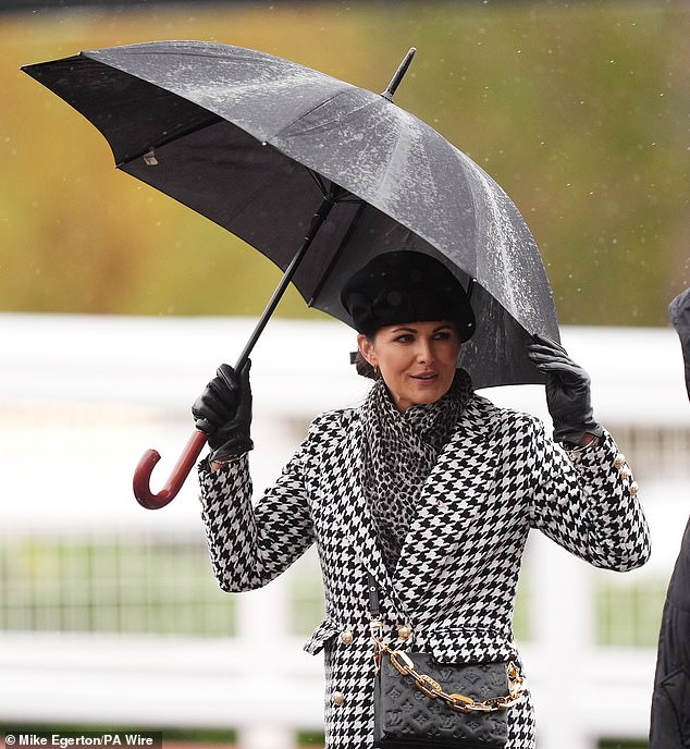 Despite the inclement weather from Storm Claudia, racegoers at Cheltenham yesterday were as stylish as ever