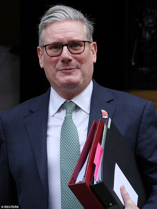 Speaking to Channel 4 on Friday night, Mr Lewis said the Labour Party must put 'country before party' and boot out Starmer (pictured)