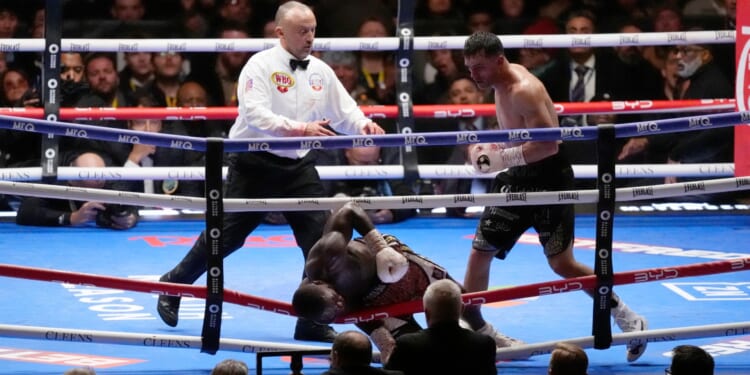 Jack Catterall punches Ekow Essuman out of ring then refuses to celebrate after brutal stoppage