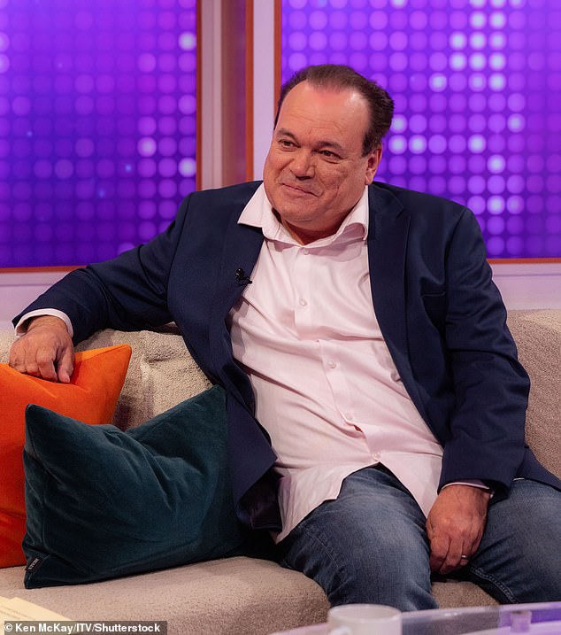 He continued: 'I have to admit to a few nerves (loads!) when I walked back onto the set of The Queen Victoria, but it was so great to work with old friends and colleagues on such a brilliant episode' (pictured last month)