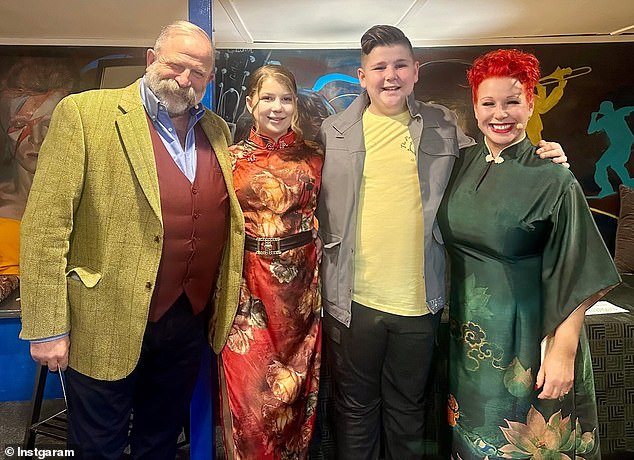 They posted sweet throwback photos of themselves with kids Arthur, 12, and Dorothy, 11., through the years