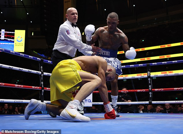 Eubank Jr's seniority showed and he went down twice in the final round as fatigue set in