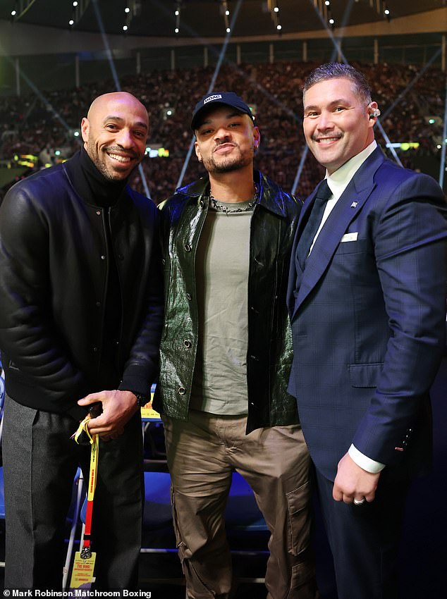 Thierry Henry, Steven Bartlett, and Tony Bellew were among the celebrities present