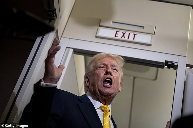 President Trump said the documents were a way to 'deflect' from the US government shutdown, where thousands of workers have been furloughed in a dispute over federal funding'