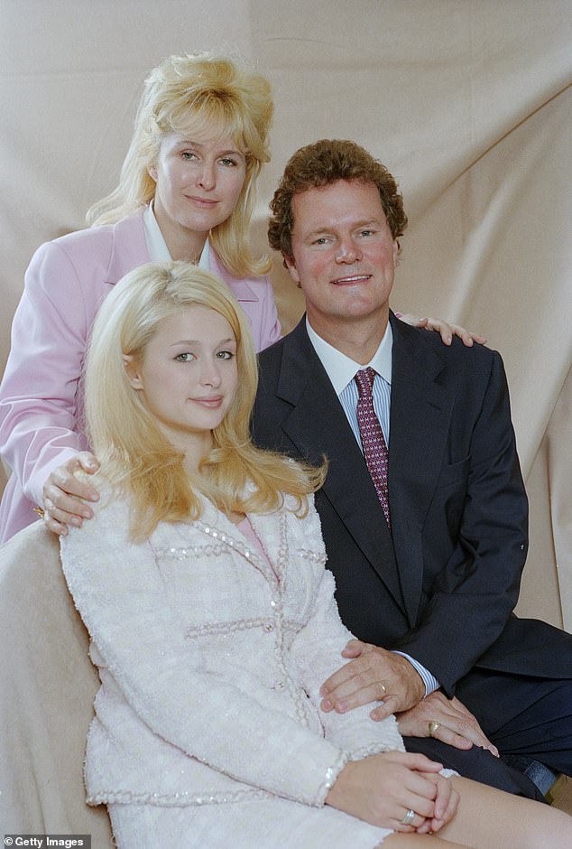 Paris' grandfather was billionaire Barron Hilton, who inherited the family business from his father. When he died in 2019 he reportedly left 97% of his wealth to the family foundation, but Paris' parents Kathy and Rick Hilton have a net worth in the hundreds of millions; pictured in 1996