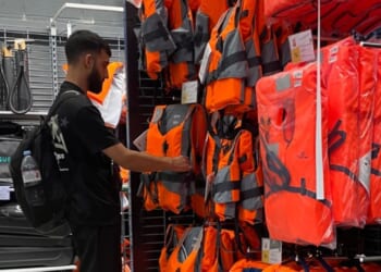 French sportswear giant raking in fortune selling life jackets to illegal migrants trying to cross Channel
