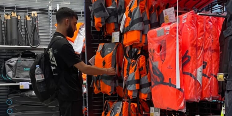 French sportswear giant raking in fortune selling life jackets to illegal migrants trying to cross Channel