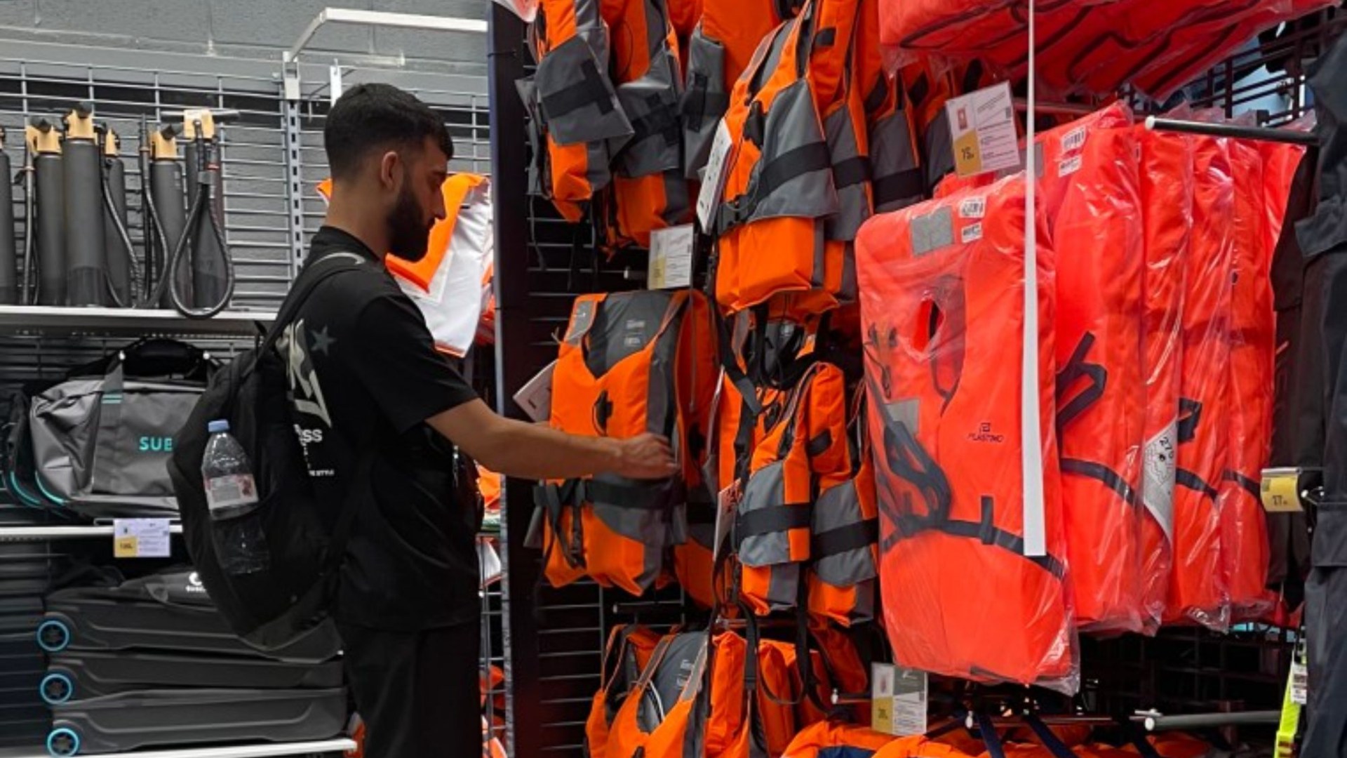 French sportswear giant raking in fortune selling life jackets to illegal migrants trying to cross Channel