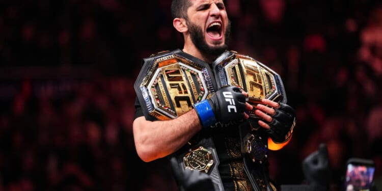 Islam Makhachev fights back tears after beating JDM at UFC 322 AND surpassing Khabib before celebrating with Hasbulla