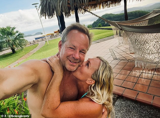 Brian Glenn, the Chief White House Correspondent for MAGA news outlet Real America’s Voice appears to be standing by Greene in a picture posted to X on Saturday