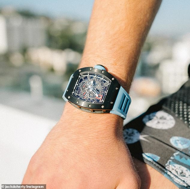The limited edition watch by Richard Mille is worth $2,835,000. Only 30 were made