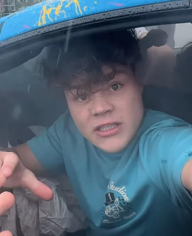 His bond was set at $3,500. Doherty is pictured in October 2024 after crashing his McClaren