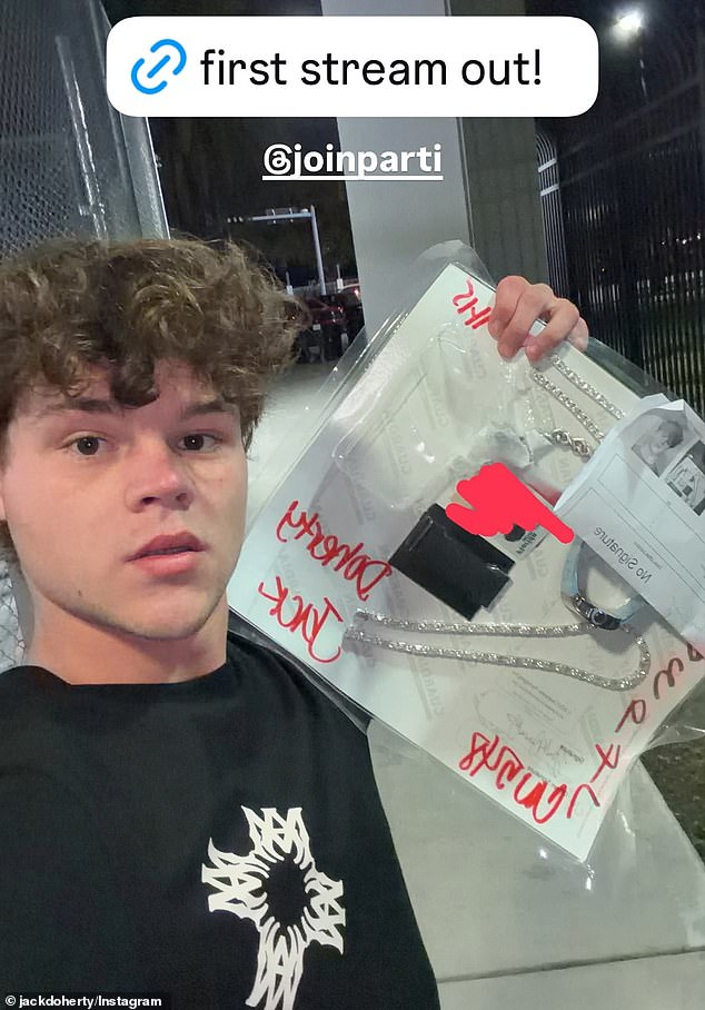 Just after 9pm on Saturday night, Doherty was back online and back to his usual antics