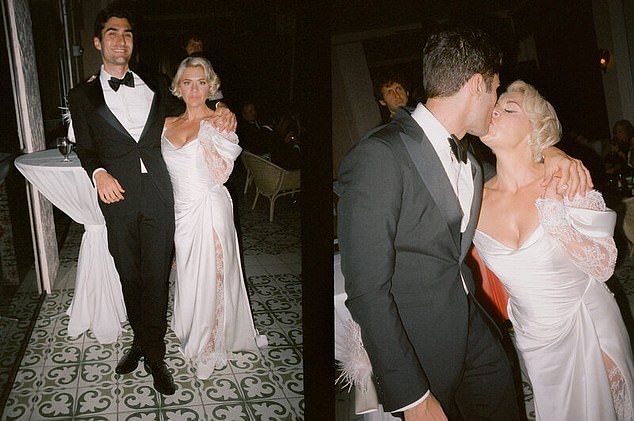 In photos worthy of Old Hollywood, the couple tied the knot in a tiny ceremony