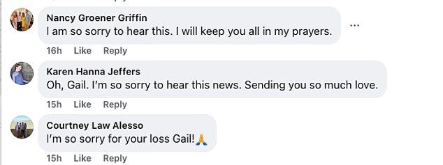 Following the announcement fans were quick to send their condolences