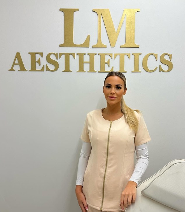 The beautician (pictured) told us the best way to inject the jab and how to up the dosage. When asked if there was any side effects, she shook her head