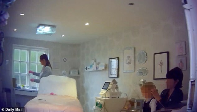 Within minutes, we were told we could come and collect the jabs which they said give 'fantastic results' and 'suppresses appetite'. Pictured: The Northampton home salon