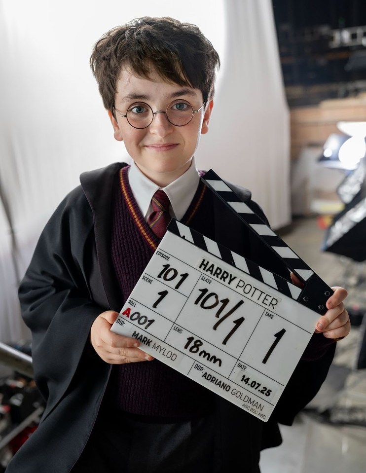 Dominic McLaughlin as Harry Potter in the HBO Harry Potter series.