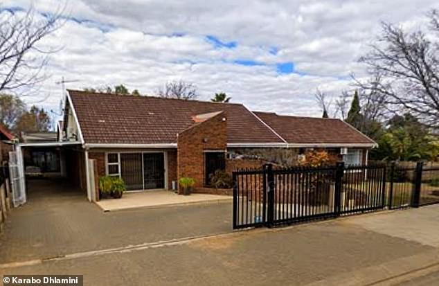 The detached bungalow in South Africa where Irish fugitive Ruth Lawrence, 42, was said to have been arrested by police