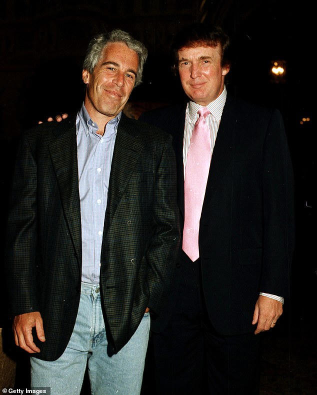 On Wednesday, emails sent by Jeffrey Epstein, left, mentioning Trump, right, were released