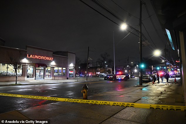The shooting occurred near storefronts of a mainly residential area in Newark