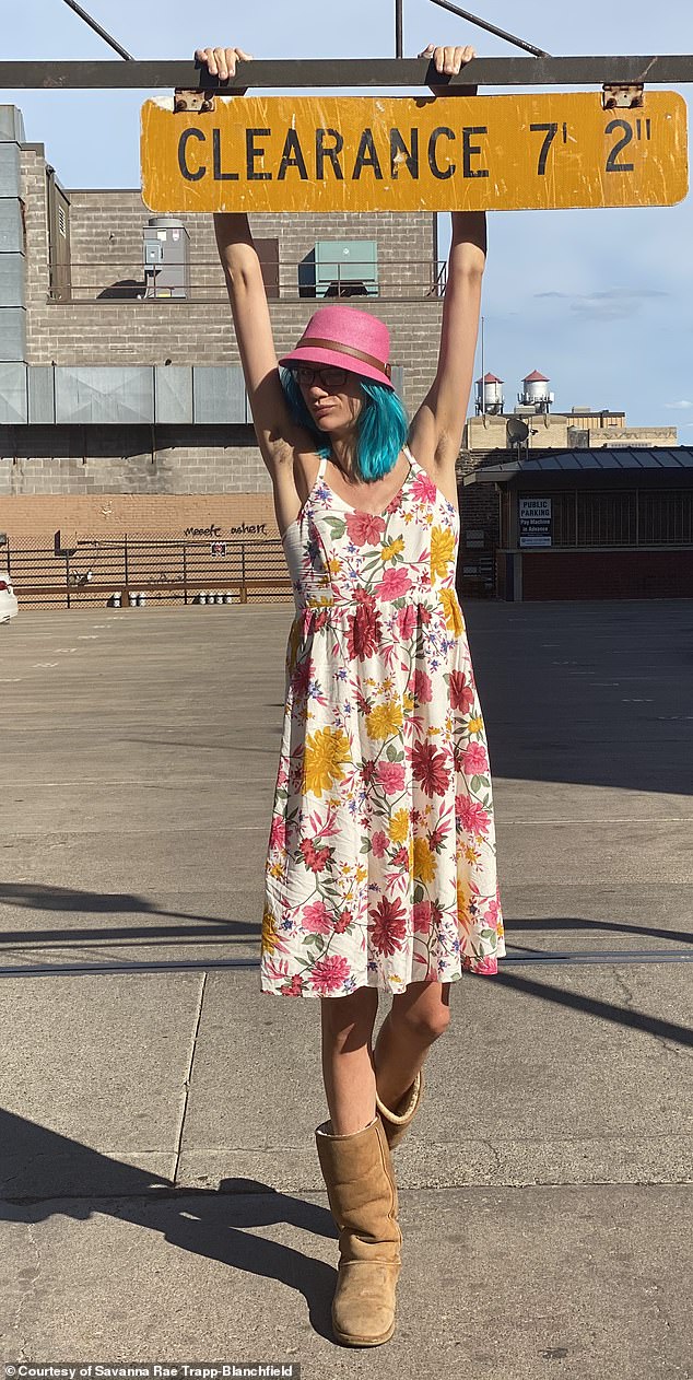 Despite the negatives, there are some positives as she said her 'unique' height has posed as a 'great conversation starter' and helped her meet tons of new people