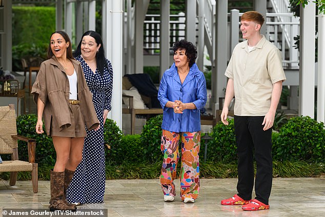 And AngryGinge looked to already be getting stuck in as he was spotted with fellow campmates Ruby Wax , Lisa Riley, Jack Osbourne and Alex Scott , completing their first trial, ahead of the show's launch on Sunday (seen)