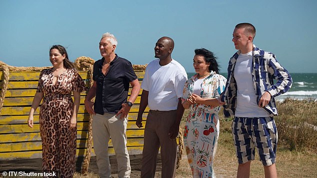 As each celebrity touches down on the shoreline after their skydive, things are far from over