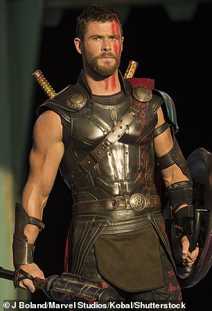Chris Hemsworth shocked fans after sporting a much leaner physique when he took on the part of a shipwrecked sailor In The Heart Of The Sea back in 2015 (pictured in Thor)