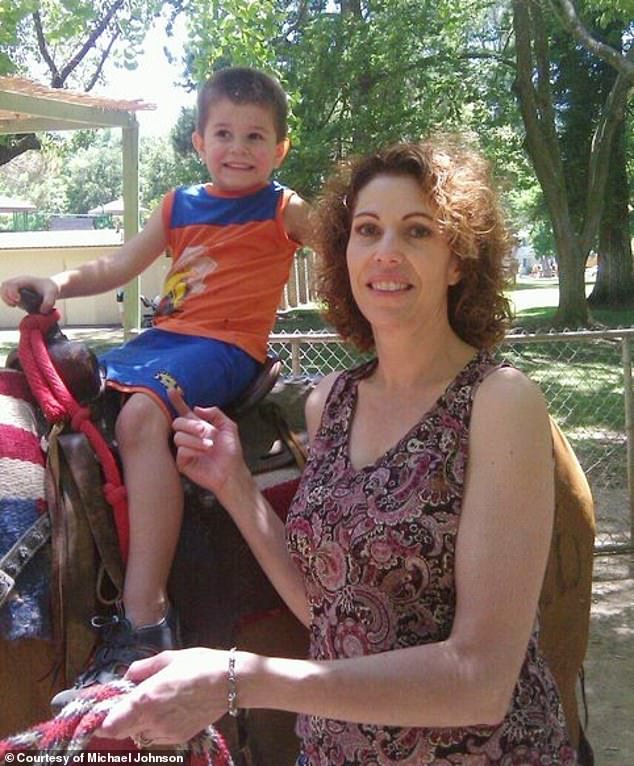 Tonja, pictured with her son Masyn about 15 years ago, loved do-it-yourself projects before she became sick