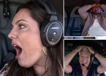 I'm A Celebrity fans call out 'fake scenes' as stars including Kelly Brook and Aitch are 'surprised' with skydive
